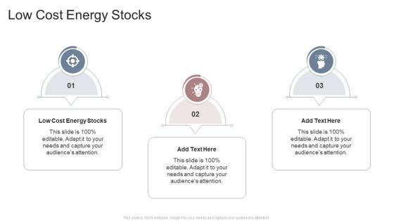 Low Cost Energy Stocks In Powerpoint And Google Slides Cpb