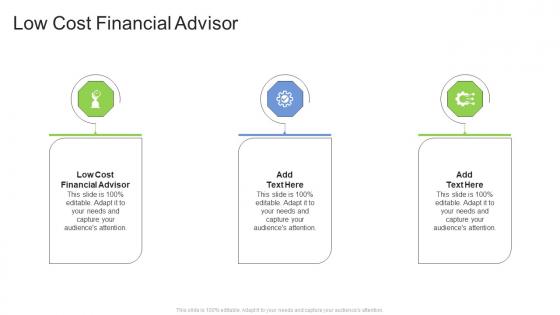 Low Cost Financial Advisor In Powerpoint And Google Slides Cpb