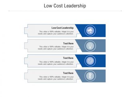 Low cost leadership ppt powerpoint presentation inspiration microsoft cpb
