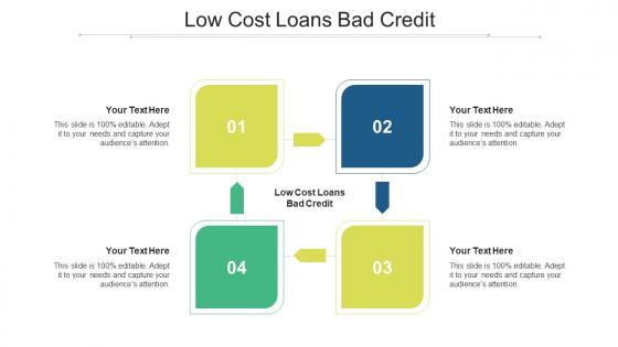 Low cost loans bad credit ppt powerpoint presentation inspiration professional cpb