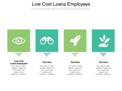Low cost loans employees ppt powerpoint presentation pictures structure cpb
