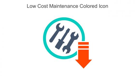 Low Cost Maintenance Colored Icon in powerpoint pptx png and editable eps format