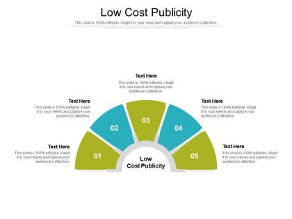 Low cost publicity ppt powerpoint presentation outline themes cpb