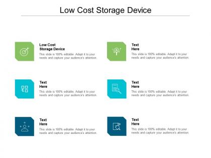 Low cost storage device ppt powerpoint presentation ideas graphics design cpb