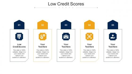 Low Credit Scores Ppt Powerpoint Presentation Infographics Display Cpb