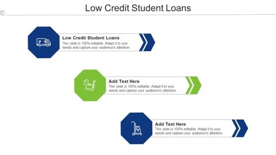 Low Credit Student Loans Ppt Powerpoint Presentation Inspiration Objects Cpb