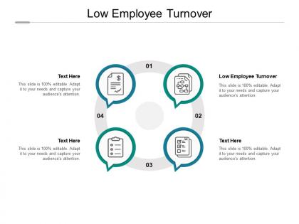 Low employee turnover ppt powerpoint presentation pictures layouts cpb