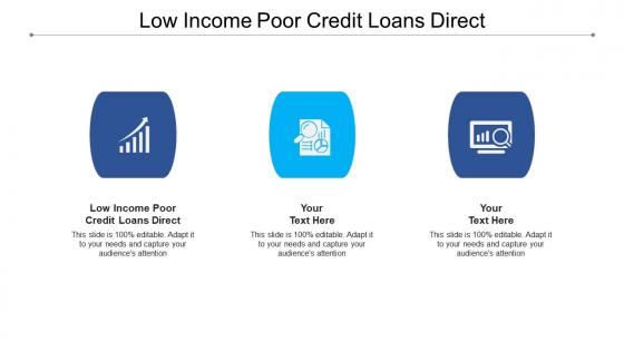 Low income poor credit loans direct ppt powerpoint presentation introduction cpb