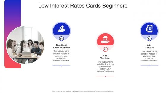 Low Interest Rates Cards Beginners In Powerpoint And Google Slides Cpb