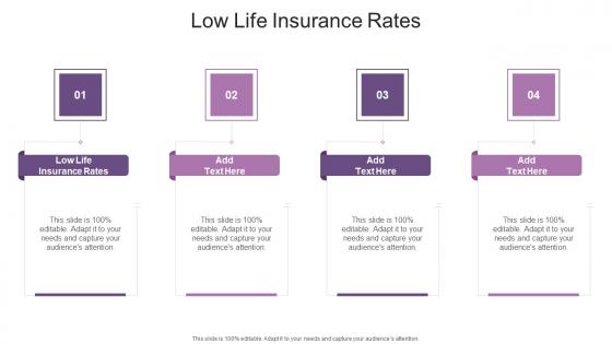 Low Life Insurance Rates In Powerpoint And Google Slides Cpb