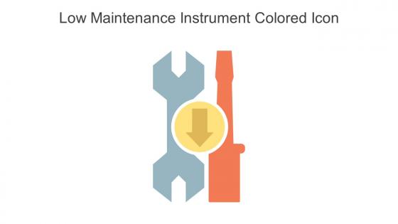 Low Maintenance Instrument Colored Icon in powerpoint pptx png and editable eps format