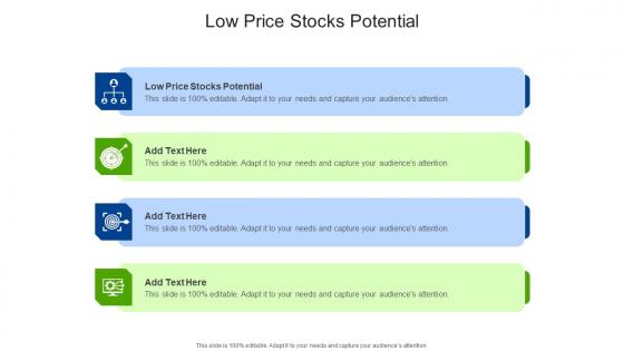 Low Price Stocks Potential In Powerpoint And Google Slides Cpb