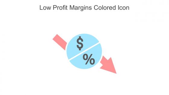 Low Profit Margins Colored Icon In Powerpoint Pptx Png And Editable Eps Format