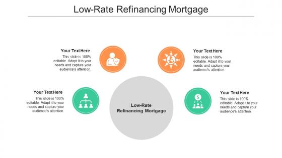 Low rate refinancing mortgage ppt powerpoint presentation gallery samples cpb