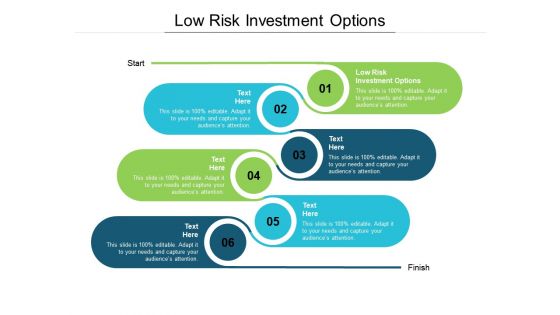 Low risk investment options ppt powerpoint presentation pictures infographics cpb