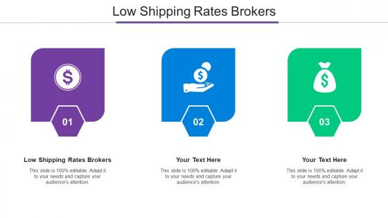 Low Shipping Rates Brokers Ppt Powerpoint Presentation Outline Outfit Cpb