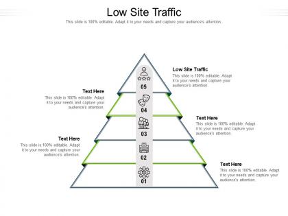 Low site traffic ppt powerpoint presentation layouts graphics template cpb