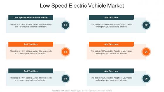 Low Speed Electric Vehicle Market In Powerpoint And Google Slides Cpb