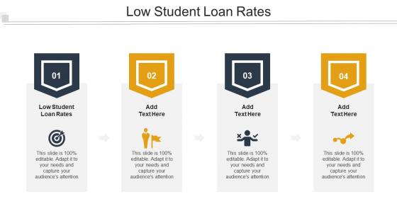 Low Student Loan Rates Ppt Powerpoint Presentation Portfolio Graphics Cpb