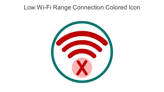 Low Wi Fi Range Connection Colored Icon In Powerpoint Pptx Png And Editable Eps Format