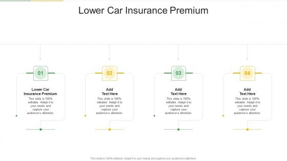 Lower Car Insurance Premium In Powerpoint And Google Slides Cpb