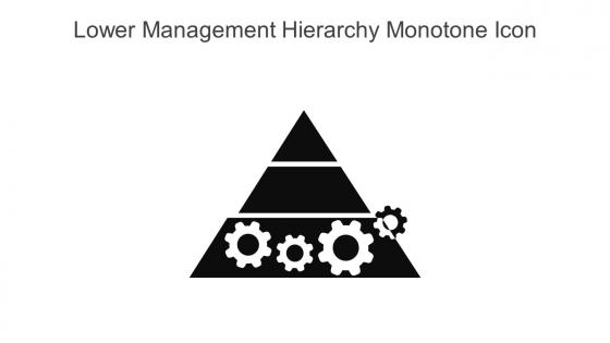Lower Management Hierarchy Monotone Icon In Powerpoint Pptx Png And Editable Eps Format