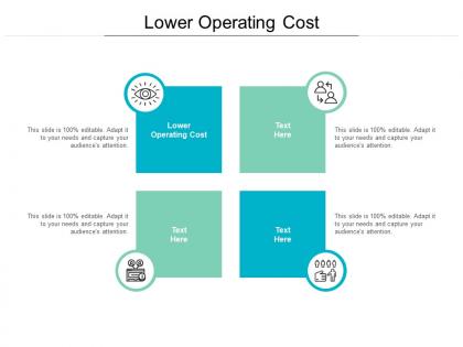 Lower operating cost ppt powerpoint presentation icon images cpb