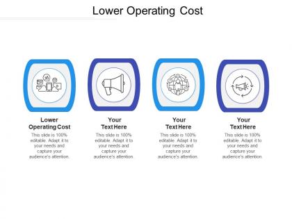 Lower operating cost ppt powerpoint presentation portfolio information cpb