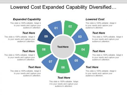 Lowered cost expanded capability diversified portfolio global investment