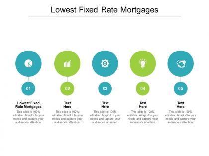 Lowest fixed rate mortgages ppt powerpoint presentation pictures templates cpb