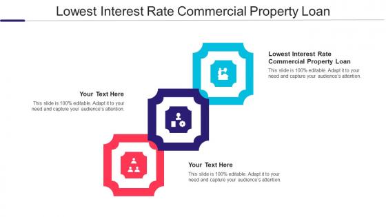 Lowest Interest Rate Commercial Property Loan Ppt Powerpoint Presentation Clipart Cpb