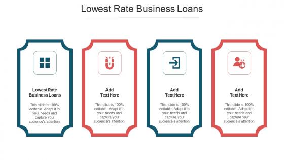 Lowest Rate Business Loans Ppt Powerpoint Presentation Infographics Cpb