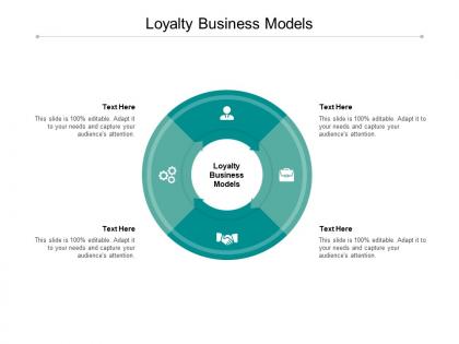 Loyalty business models ppt powerpoint presentation portfolio graphics example cpb