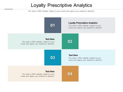 Loyalty prescriptive analytics ppt powerpoint presentation summary styles cpb