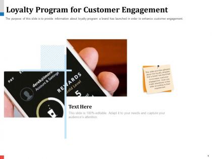Loyalty program for customer engagement order powerpoint presentation tips