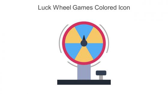 Luck Wheel Games Colored Icon In Powerpoint Pptx Png And Editable Eps Format