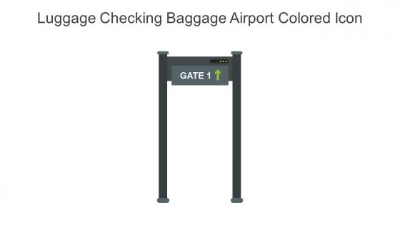 Luggage Checking Baggage Airport Colored Icon In Powerpoint Pptx Png And Editable Eps Format