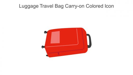 Luggage Travel Bag Carry On Colored Icon In Powerpoint Pptx Png And Editable Eps Format