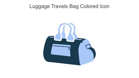 Luggage Travels Bag Colored Icon In Powerpoint Pptx Png And Editable Eps Format