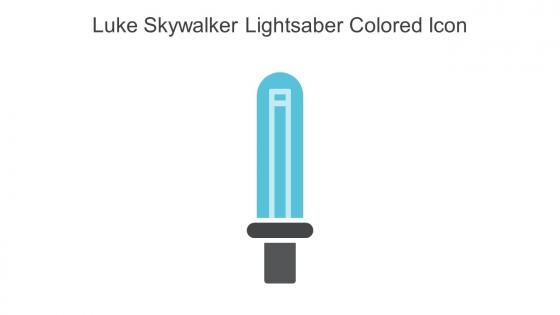 Luke Skywalker Lightsaber Colored Icon In Powerpoint Pptx Png And Editable Eps Format