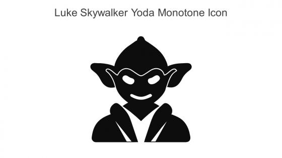 Luke Skywalker Yoda Monotone Icon In Powerpoint Pptx Png And Editable Eps Format