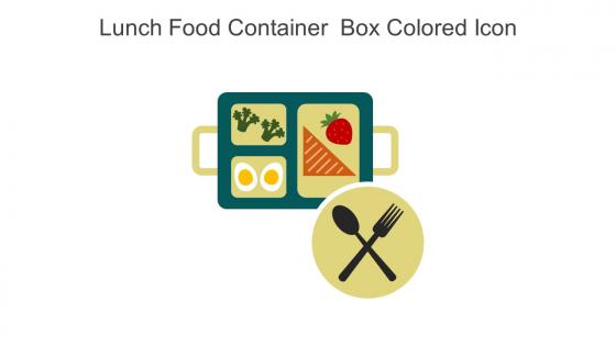 Lunch Food Container  Box Colored Icon In Powerpoint Pptx Png And Editable Eps Format