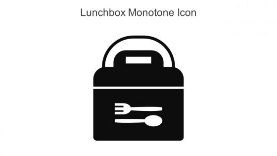 Lunchbox Monotone Icon In Powerpoint Pptx Png And Editable Eps Format