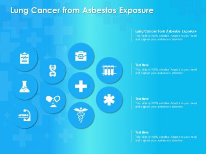 Lung cancer from asbestos exposure ppt powerpoint presentation infographic template