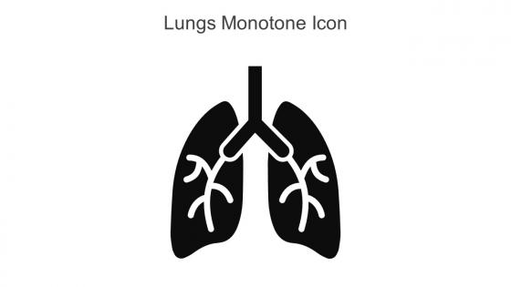 Lungs Monotone Icon In Powerpoint Pptx Png And Editable Eps Format
