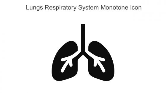 Lungs Respiratory System Monotone Icon In Powerpoint Pptx Png And Editable Eps Format
