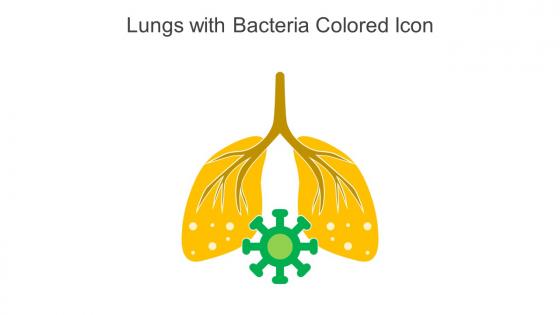 Lungs With Bacteria Colored Icon In Powerpoint Pptx Png And Editable Eps Format