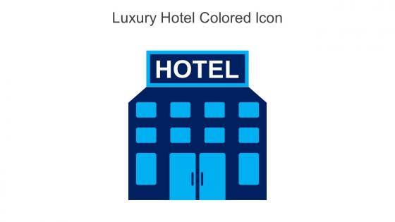 Luxury Hotel Colored Icon In Powerpoint Pptx Png And Editable Eps Format