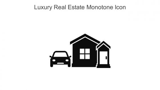 Luxury Real Estate Monotone Icon In Powerpoint Pptx Png And Editable Eps Format