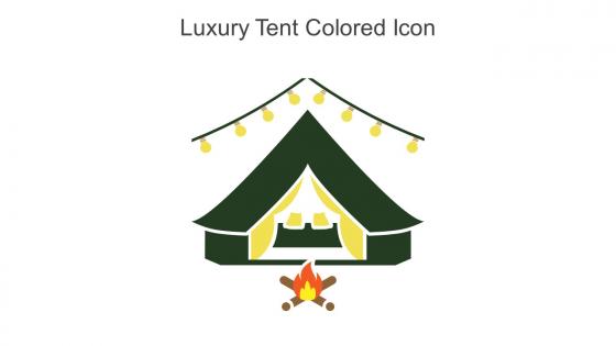 Luxury Tent Colored Icon In Powerpoint Pptx Png And Editable Eps Format